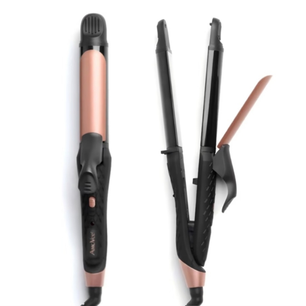 Amovee 2 In 1 Travel Curling Iron